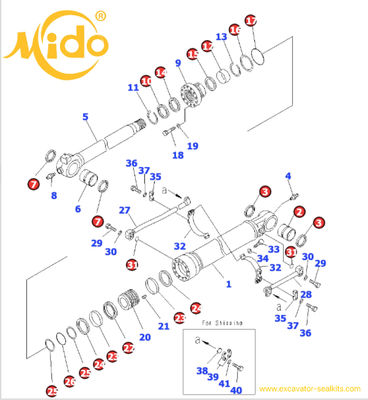 707-99-69550 7079969550 コマツー PC700LC-8E0 PC800-8E0 高品質バケツ液圧シリンダーシールキット