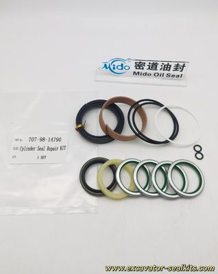 耐久性の高いシリンダー シール修理キット 707-98-14790 (高温対応) |耐摩耗性シール