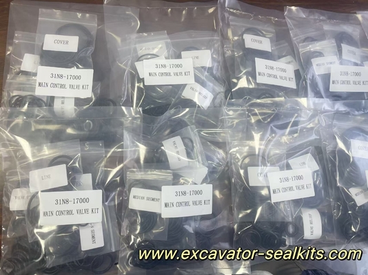 高温耐性を持つ掘削機水力油密封キット 31N8-17000 メイン制御バルブキット