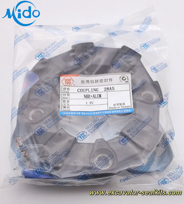 工場直送価格 28AS 台湾 YCC 高性能 掘削機用の半折りゴムコップリング